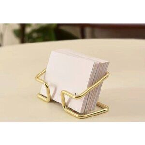 GOLD Tone  Modern Minimalist Business Card Holder NEW